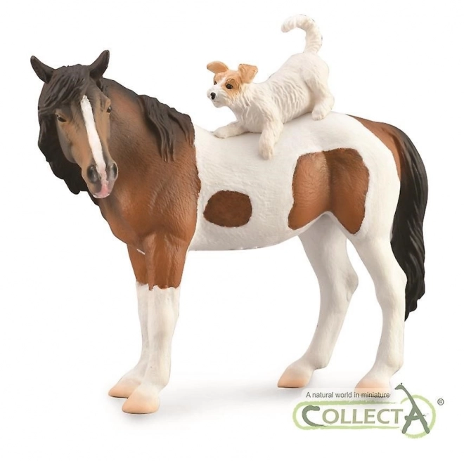Hoppe og terrier figur