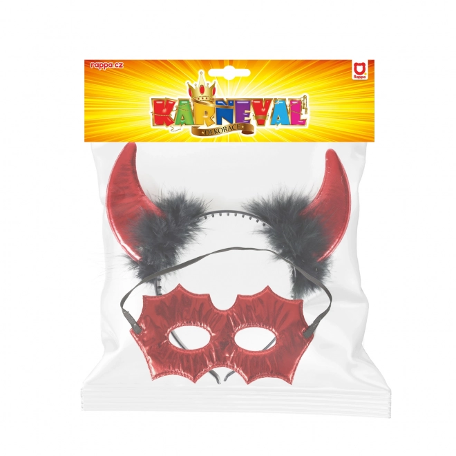 Djævle pandebånd med maske