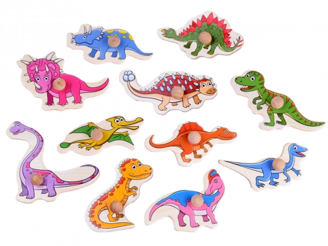 Træpuslespil dinosaurer