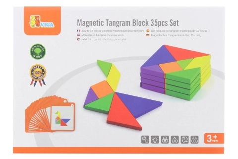 Træ tangram-logiklegetøj VIGA