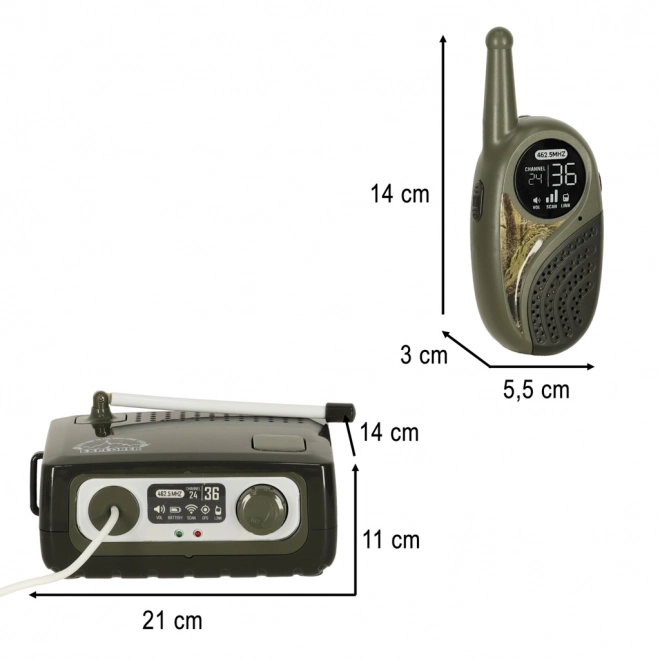 Børnesæt Walkie Talkie med centralenhed Explorer