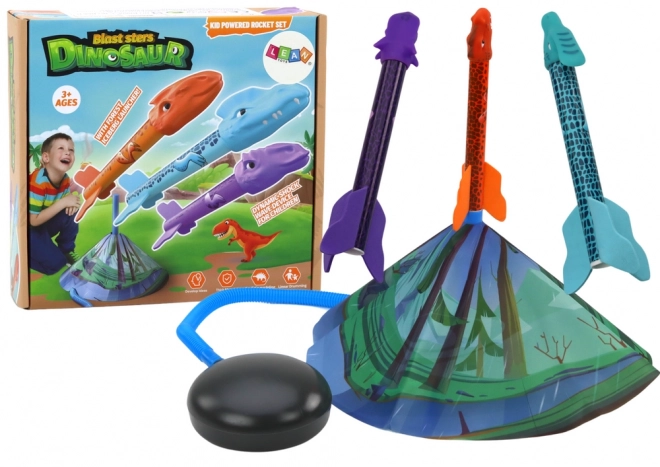 Raketskydespil Dinosaurer Skov Farverig Pumpe
