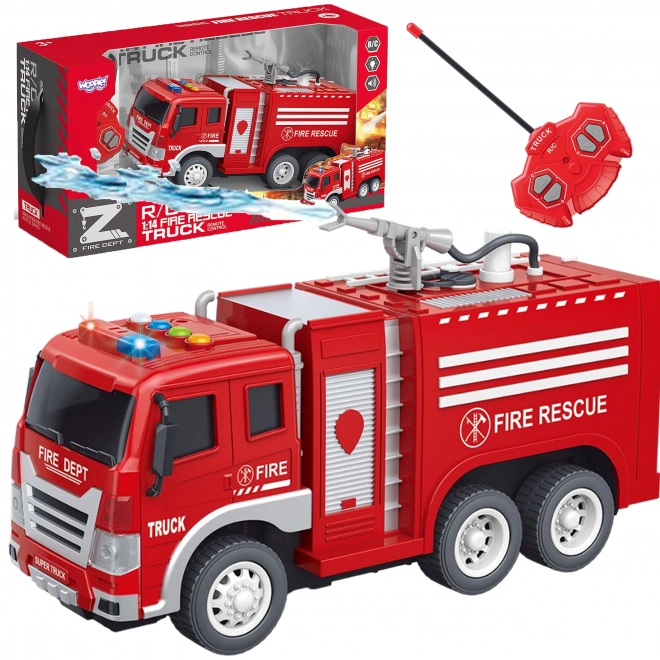 woopie fjernstyret brandbil RC med vand spray funktion
