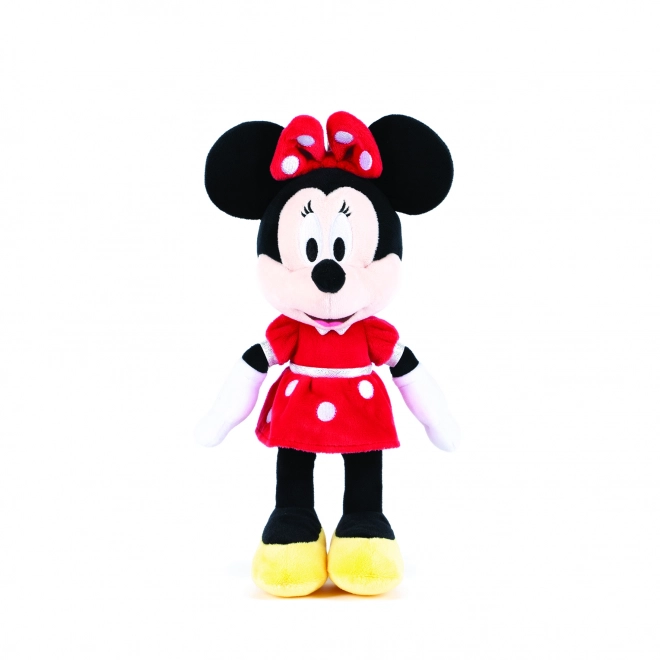 Plysbamse Minnie i rød kjole