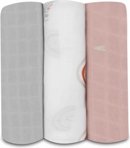 LIONELO bambusbleer 3 stk., 70 × 70 cm – rainbow