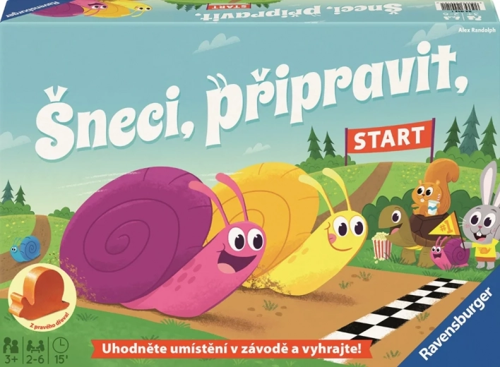 Ravensburger snegle, klar, parat, start! – børneløbsspil