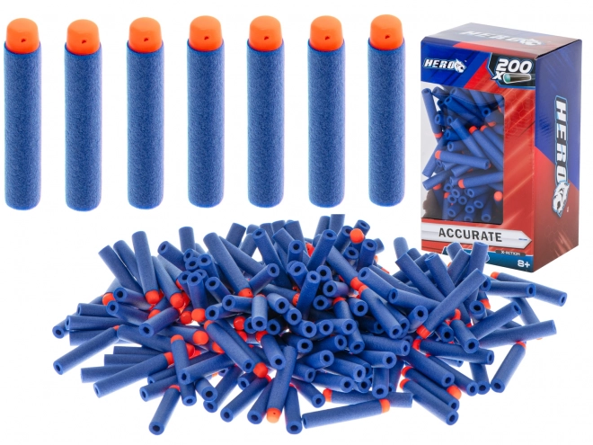 Udskiftningspatroner kompatible med NERF 7,2 cm BOKS 200 stk.