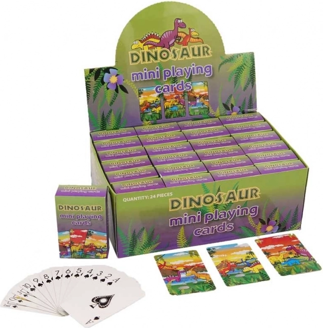 Mini spillekort Dinosaurer (54 kort)