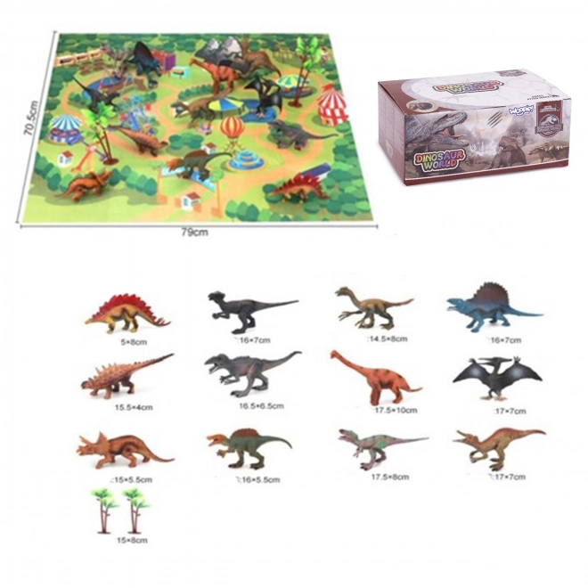 Dinosaursæt XL med underlag