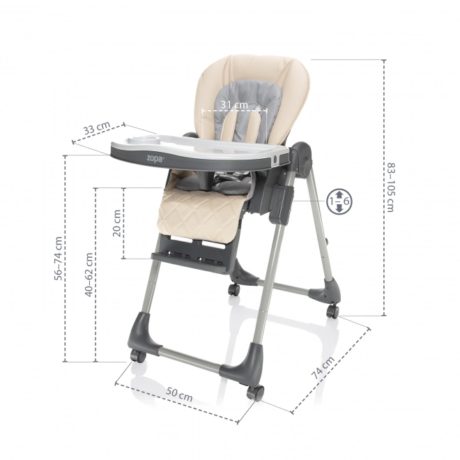 Børnestol Monti 2, Diamond Beige