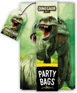 Partyposer med dinosaurmotiv