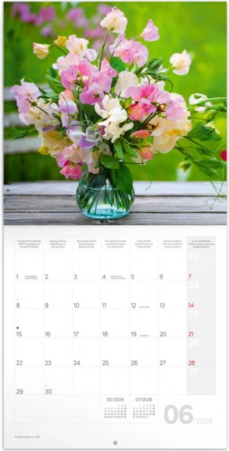 Notatkalender Blomster 2026