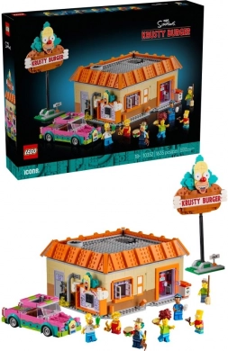 icons 10352 the simpsons: krusty burger byggesæt til voksne