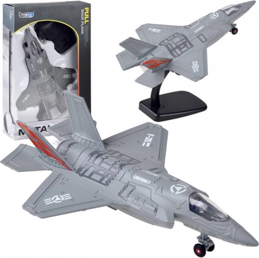 Metal militærfly F-25 med lyde og lys – Sz