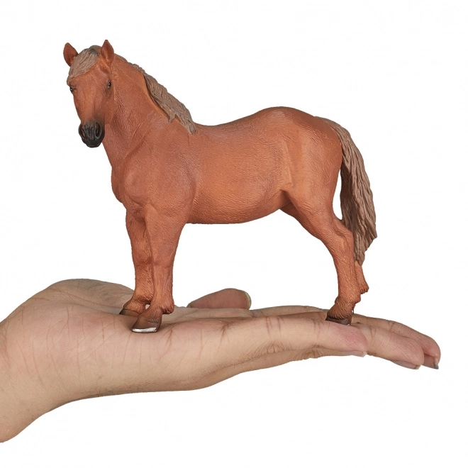 Figur af brun hoppe Suffolk Punch