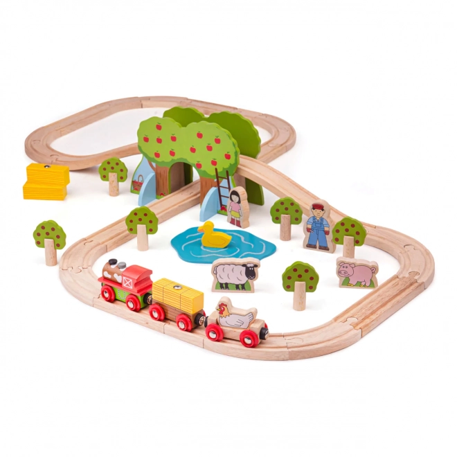 Bigjigs Rail Trætogbane gård