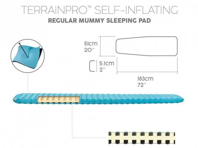 Selvoppustelig liggeunderlag TerrainPro Bestway