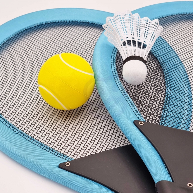 børne sportssæt med ketchere til tennis og badminton Woopie