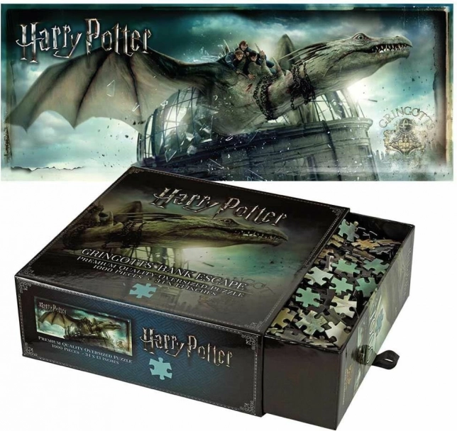 Harry Potter puslespil Flugt fra Gringotts Bank 1000 brikker