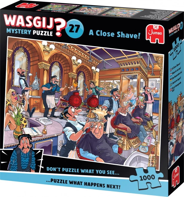 Puslespil Jumbo Wasgij Mystery 27: Gründig Barbering 1000 Brikker