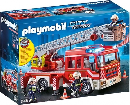 playmobil city action brandbil med udtræksstige