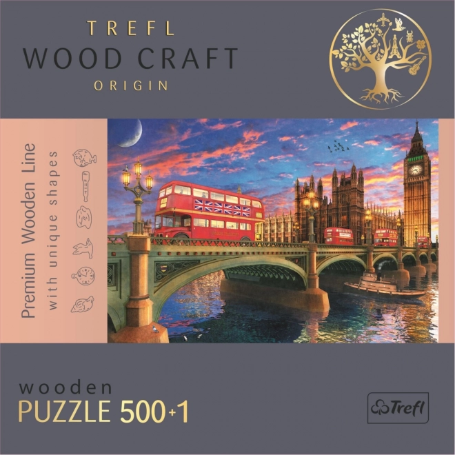 TREFL Wood Craft Origin puslespil Westminster Palace med Big Ben 501 brikker
