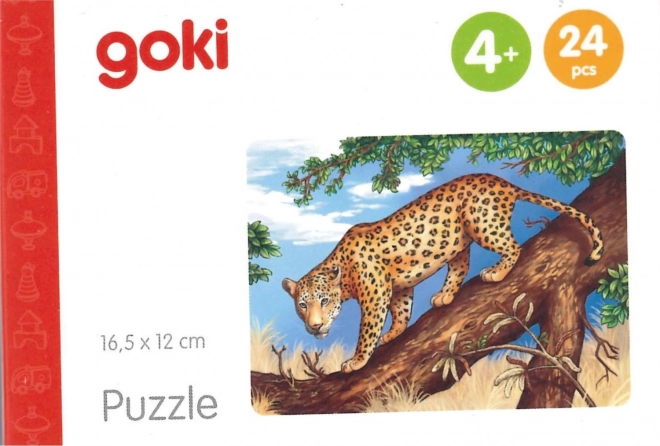 GOKI Træpuslespil Afrikanske dyr: Jaguar 24 brikker