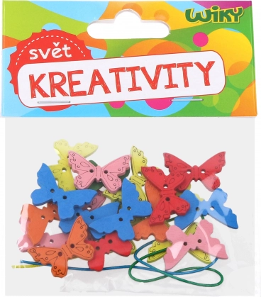 Kreativt sæt Træsommerfugle med Snor