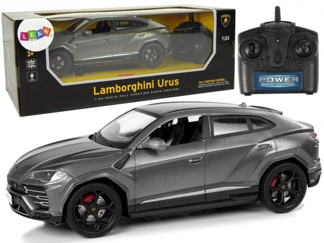 R/C bil 1:24 Lamborghini Urus Sort 2.4 G Lys