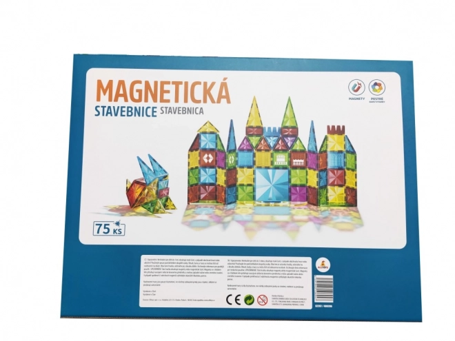 Magnetisk byggesæt til børn - 75 dele
