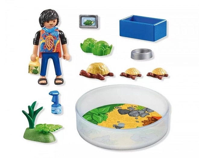 Playmobil terrarium med skildpadder