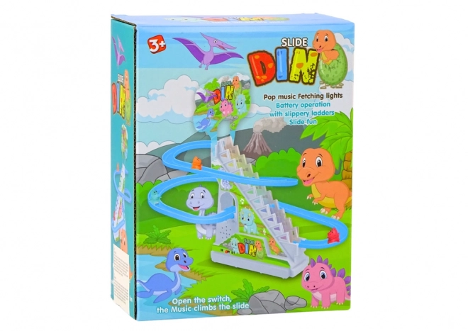 Dinosaur Slide Kurs Kroky Lys Lyd