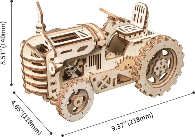 RoboTime 3D træmekanisk puslespil Traktor