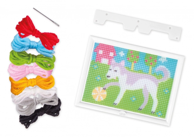 Lena Første broderisæt Hund
