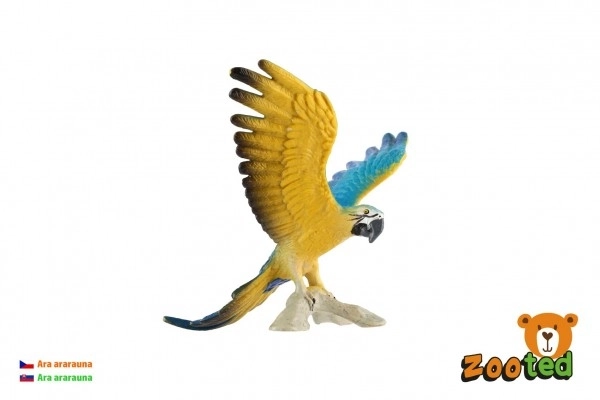 Ara ararauna leget plast 9cm i pose