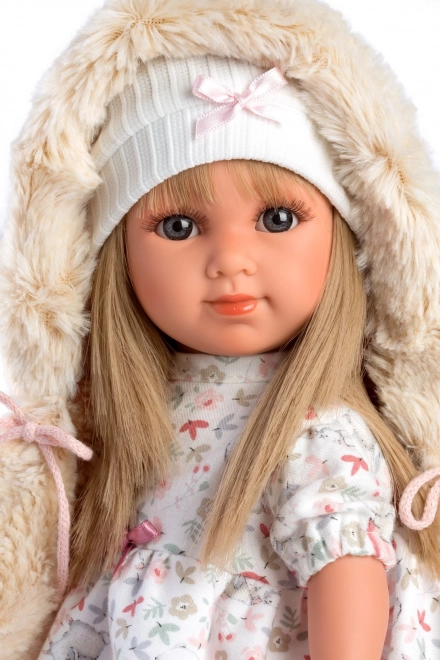 Llorens 53541 ELENA - realistisk dukke med blødt stofkrop - 35 cm