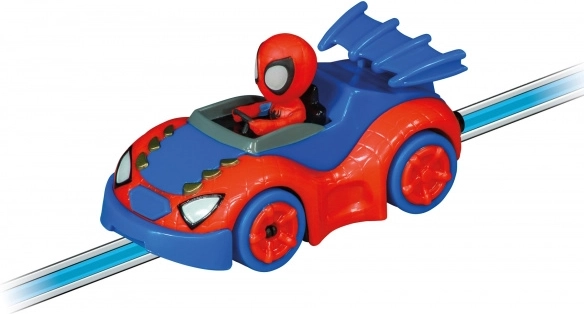 Heltene SPIDEY og SPIN bag rattet
