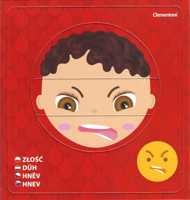 CLEMENTONI Young Learner: Mange ansigter 6x3 brikker