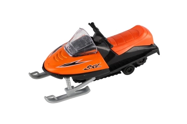 Legetøjssnescooter metal/plast 13 cm, optrækkelig, 6 farver