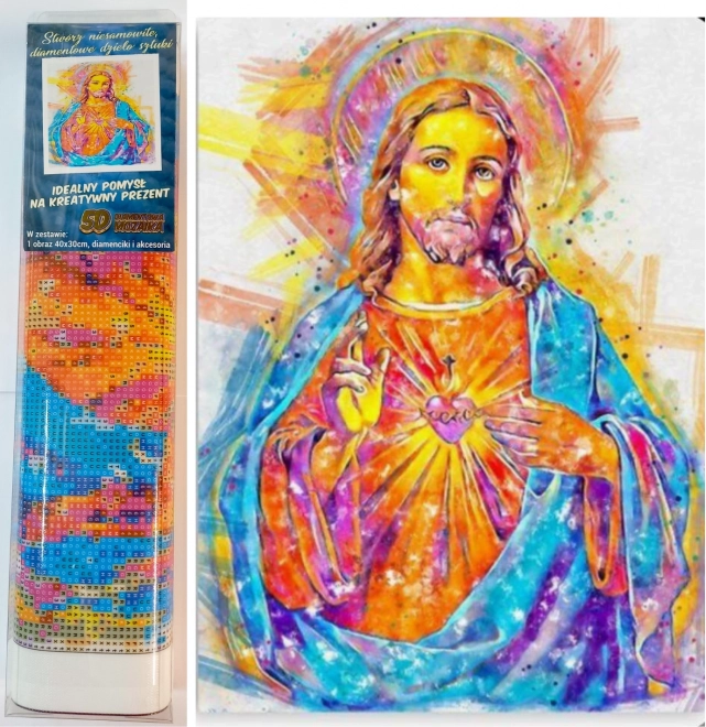 NORIMPEX Diamantmaleri Brillant Jesus 30x40cm