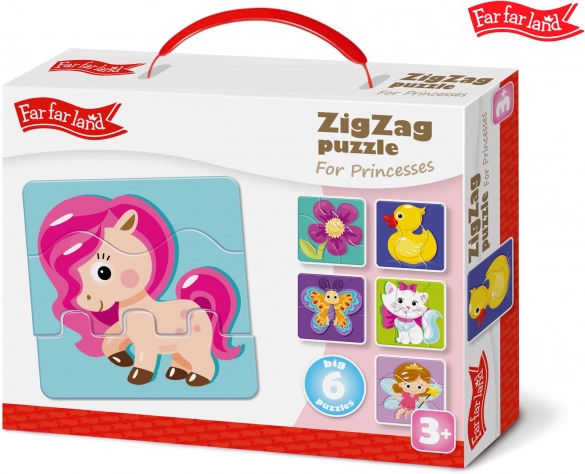 ZigZag-puslespil for Prinsesser Far Far Land