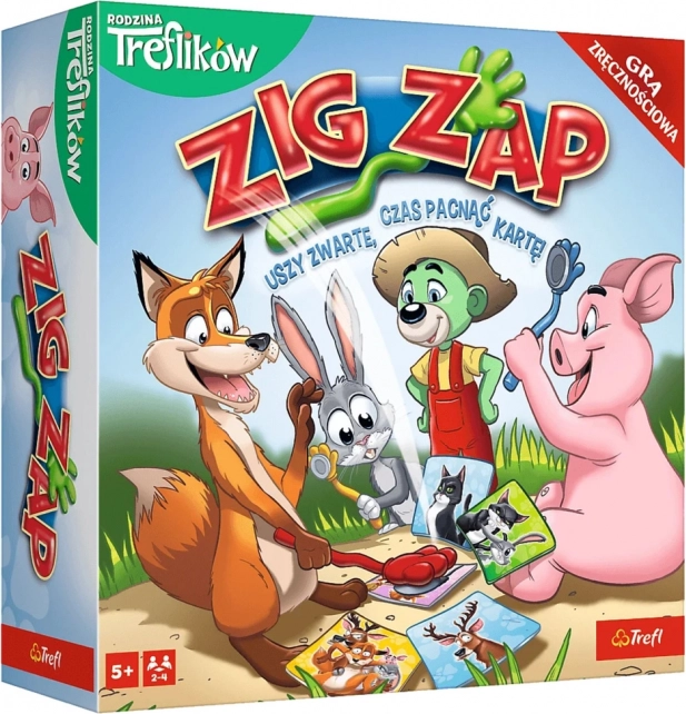 Familiespillet Zig Zap Treflík-familien