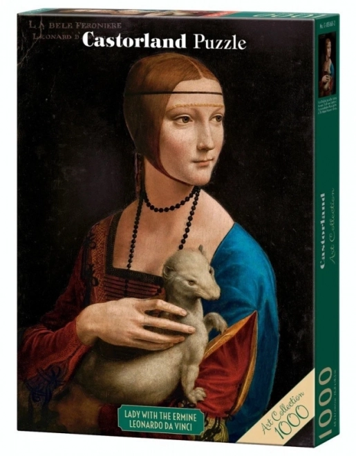 Puslespil 1000 brikker Dame med hermelin af Leonardo da Vinci Kunstsamling