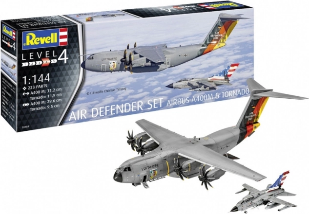 Byggesæt Air Defender 1/144 – AIRBUS A400M og TORNADO