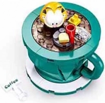Sluban Garfield i kaffebad byggesæt