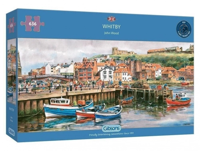 Gibsons panorama puslespil Whitby, Yorkshire 636 brikker