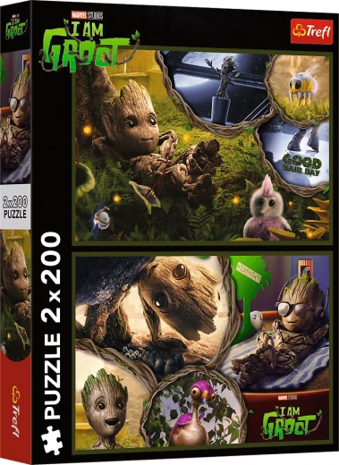 Puslespil 2×200 brikker – I am Groot MARVEL Guardians