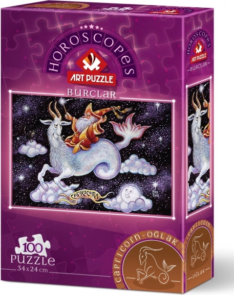 Art Puzzle puslespil stjernetegnet Stenbukken 100 brikker