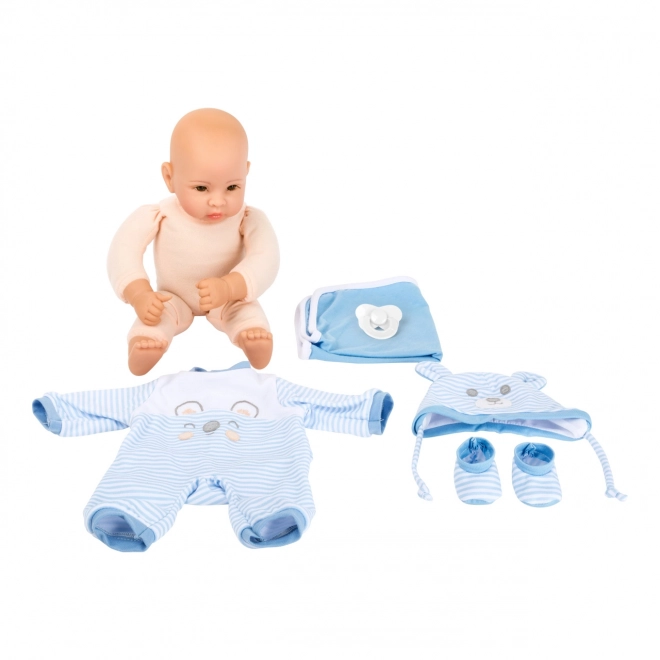 dukke small foot lucas med blød krop og tilbehør