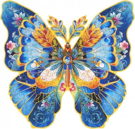 Træpuslespil Sommerfugl Morpho Helena